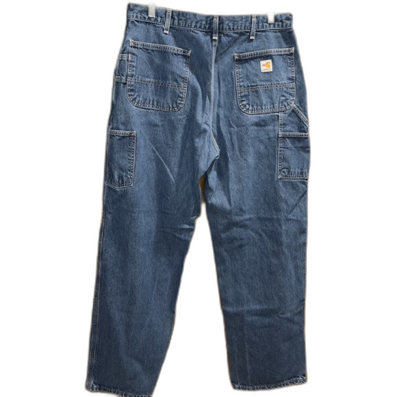 Carhartt FR Flame Resistant Jeans CAT2 Carpenter Utility Work Blue Collar 38x34 - Picture 1 of 11